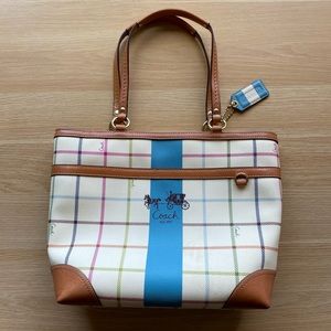 Coach Heritage Tattersall Tote